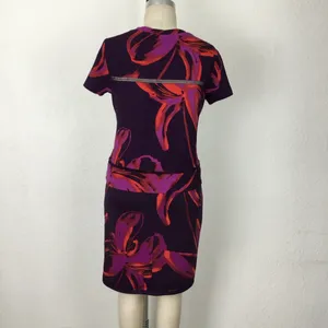 Worthington Women’s Top Skirt 2 Pc Size M Purple /Red Vintage Stretch Comfy thumbnail 2
