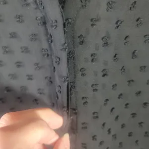 Ann Taylor Navy Blue Swiss Dot Sheer Collarless V Neck Long Sleeve Blouse Top S thumbnail 3