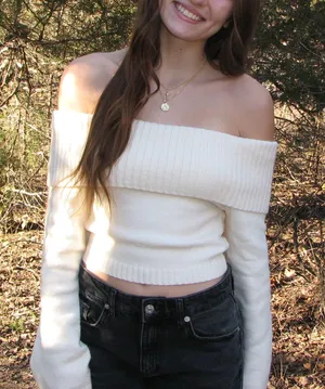 SheIn Fold Over Sweater thumbnail 1