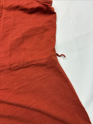 Nation size XL Ruffle Sleeve Tiered Midi Dress Burnt Orange guest minimal party thumbnail 4