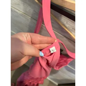 Pink Activewear Exercise Dress Cross Back Smocked Waist Athletic Mini Dress L thumbnail 6