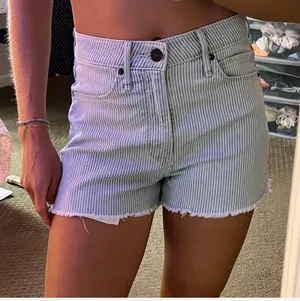 Abercrombie And fitch Striped Jean Shorts thumbnail 2