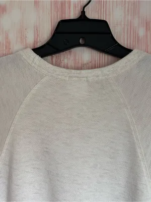 Offline By Aerie Heather Oatmeal Short Sleeve Side Slit Short Sleeve Sweatshirt thumbnail 8