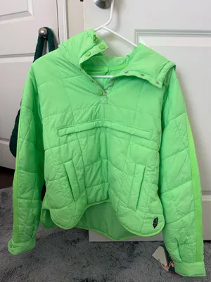 Neon green FP Movement Packable Pippa Puffer Pullover thumbnail 3