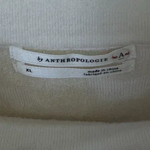 Anthropologie Nina Velvet‎ Sweater Ivory Scrolls Women's Size XL thumbnail 9