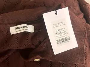 New Showpo Tommy Cotton Two Piece Set Knit Top And Pants Size Medium MSRP $109 thumbnail 2