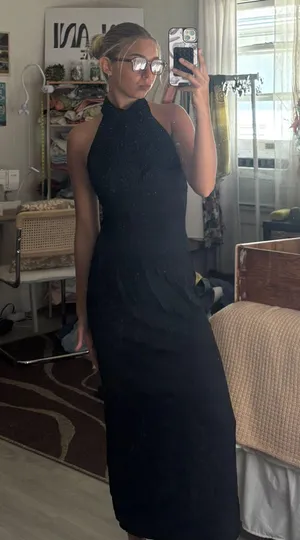 Black Halter Dress Size 6 thumbnail 1