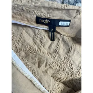 Maje‎ $295 Lalmeto Top Asymmetrical balloon sleeve slim ruched waist Size 0- 2 thumbnail 8