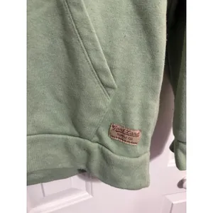 Good Land Supply Co Hoodie Central Standard Distillery Funnel Neck Green‎ L thumbnail 4