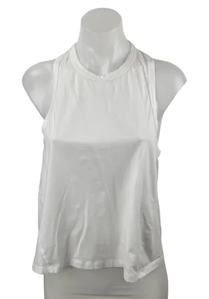 YPB Your Personal Best Women White Racerback Workout Athletic Tank Top Size M thumbnail 1