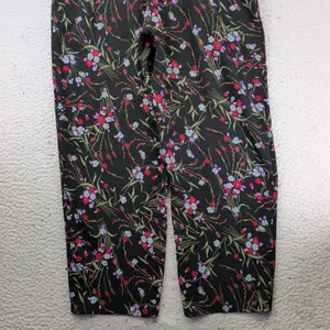 Lulus Nina Black Floral Wide Leg Jumpsuit Sleeveless Surplice V-Neck Women Small thumbnail 9