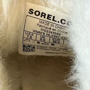 Sorel Out N About Moc Grey Quilted Suede Faux Fur Slippers NL2357-052 Womens 7.5 thumbnail 6