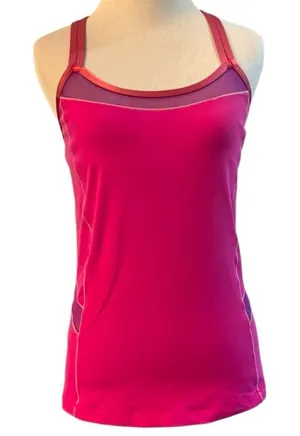 Alo Pink & Purple Tank with Shelf Bra thumbnail 1