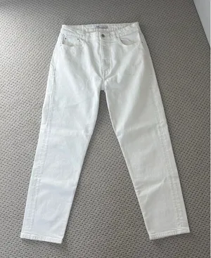 White ZARA Jeans Straight thumbnail 1