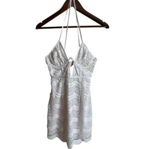 For Love and Lemons Mimi Mini Dress White Lace Bustier Womans S thumbnail 2