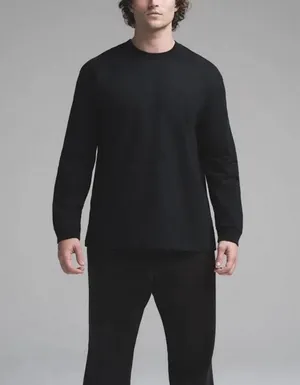 SKIMS Mens Heavy cotton jersey oversized long sleeve thumbnail 2