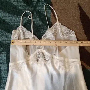 Victoria's Secret Satin Lace Chemise Babydoll Vintage Whimsigoth Fairy M thumbnail 9