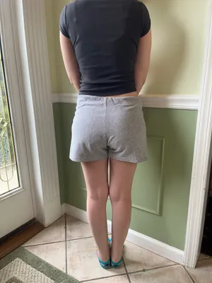 Y2K Blanc Noir gray corduroy shorts thumbnail 2