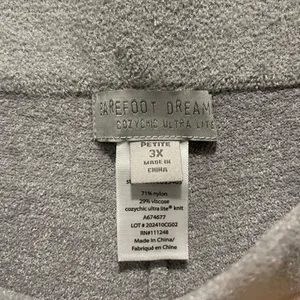 Barefoot Dreams CozyChic Ultra Lite Pants‎ Womens 3X Petite Grey Loungewear Knit thumbnail 5