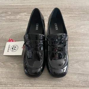 NEW CIDER black chunky heeled loafers - 8.5 thumbnail 3