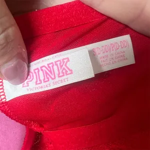 Victoria's Secret PINK Red Lace Push Up Bralette Size SD-DD thumbnail 9