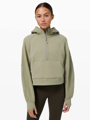 Lululemon Scuba Oversized 1/2 Zip Hoodie Rosemary Green thumbnail 2