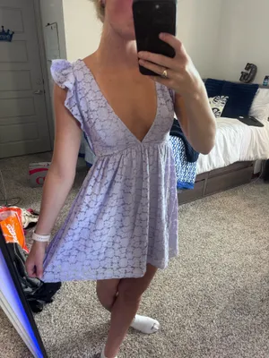 Lavender Lucy in the Sky babydoll Dress thumbnail 5