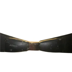 Vintage bow Black Elastic Hip Belt with Center Clasp thumbnail 2