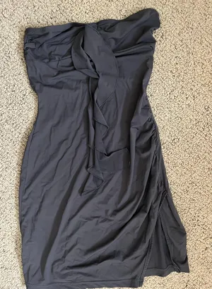 Mini strapless dress Gray Size 2 thumbnail 1