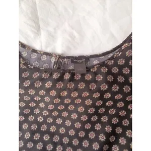 XL Black Boho Style Top 3/4 Sleeves Ann Taylor thumbnail 4