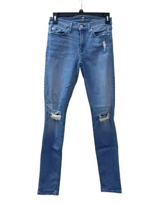 7 FOR ALL MANKIND Distressed Skinny Jeans thumbnail 5