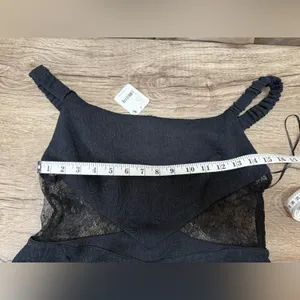 Free People Brooklyn Mini Dress‎ in Black size medium NWT thumbnail 8