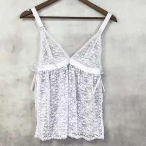 Rachel Roy Lace Cami Shorts Lingerie Set Women XL Pastel Floral Fairy Coquette‎ thumbnail 7