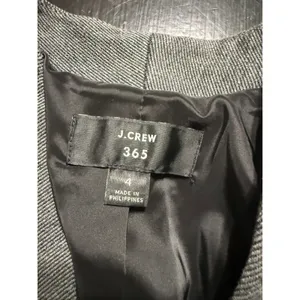 J.Crew 365 Womens Grey Ponte Open Front‎ Collarless Blazer Jacket Size 4 thumbnail 3