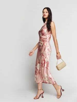 NWT reformation floral casette Silk Maxi Dress thumbnail 2