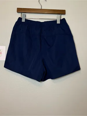 Aerie summer shorts dark blue windbreaker material beach outdoor casual S nwt thumbnail 2