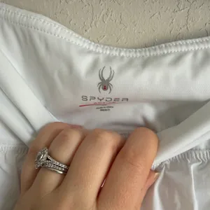 Spyder Active White Running Cycling Athletic Shorts Womens XL Classic Staple thumbnail 4