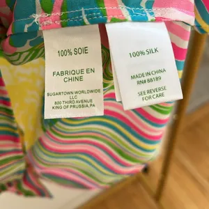 Lilly Pulitzer size medium silk top thumbnail 6