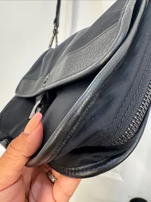 Lululemon Now & Always Crossbody bag Black Nylon Leather Trim thumbnail 9