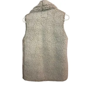 Altar'd State Women's‎ Ivory Open Front Sherpa Vest, Size XS thumbnail 4