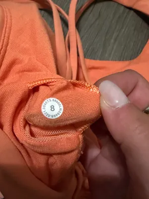 Lululemon orange sports bra thumbnail 4