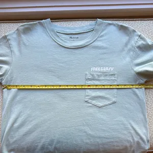 NWOT Madewell “Free & Easy” Graphic short sleeve cropped tee with pocket size S thumbnail 9