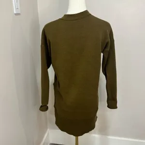 Madewell‎ Miller Olive Green Women's cardigan oversized long Size XS thumbnail 3