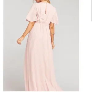 Show Me Your Mumu Emily Empire Maxi Dress Dusty Blush Crisp Size XS NWT NEW thumbnail 3