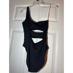 Aerie Black Off the Shoulder One Piece Swimsuit Size Small thumbnail 2