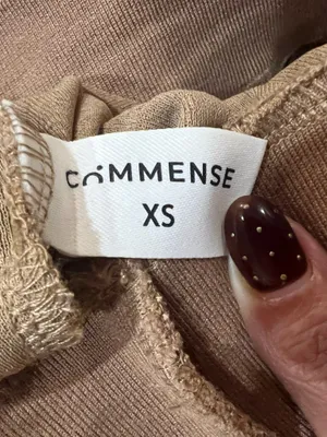 COMMENSE NWT Sold Out Khaki Taupe Gathered Top & Flowy Maxi Skirt Set XS thumbnail 8