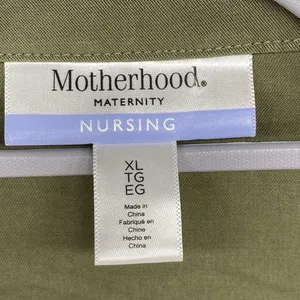 Motherhood Maternity Nursing Cardigan top Womens XL Long sleeve roll tab‎ Shirt thumbnail 5