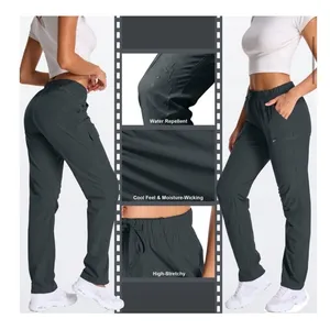 NWT ~ Women's Dark Gray UPF 50+ Quick Dry Breathable Hiking Cargo Pants ~ MEDIUM thumbnail 4