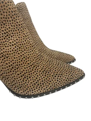 Gianni Bini Leopard Daveigh Studded Ankle Booties Block Heel Size 7 thumbnail 5