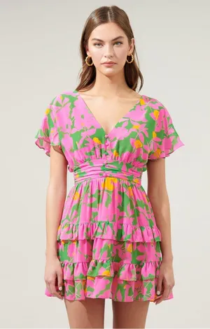 Sugarlips Granita Floral Starcrossed Mini Dress thumbnail 1